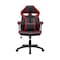 Armen Living Aspect Adjustable Racing Gaming Chair in Black Faux Leather and Red Mesh with Lumbar Support Pillow LCASGCRDBLK - alternate 2